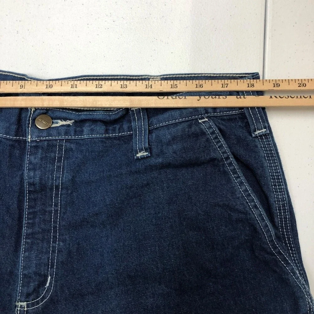 Carhartt FR Jeans Mens 38x32 Blue Flame Resistant Denim Carpenter Workwear Norm
